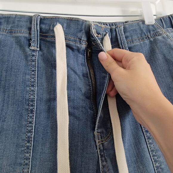 Judy Blue High Waist Pull On Jogger Cinch Waist Jean Elastic Size 11/30 - Picture 4 of 5